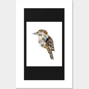 australian kookaburra stamp bird Posters and Art